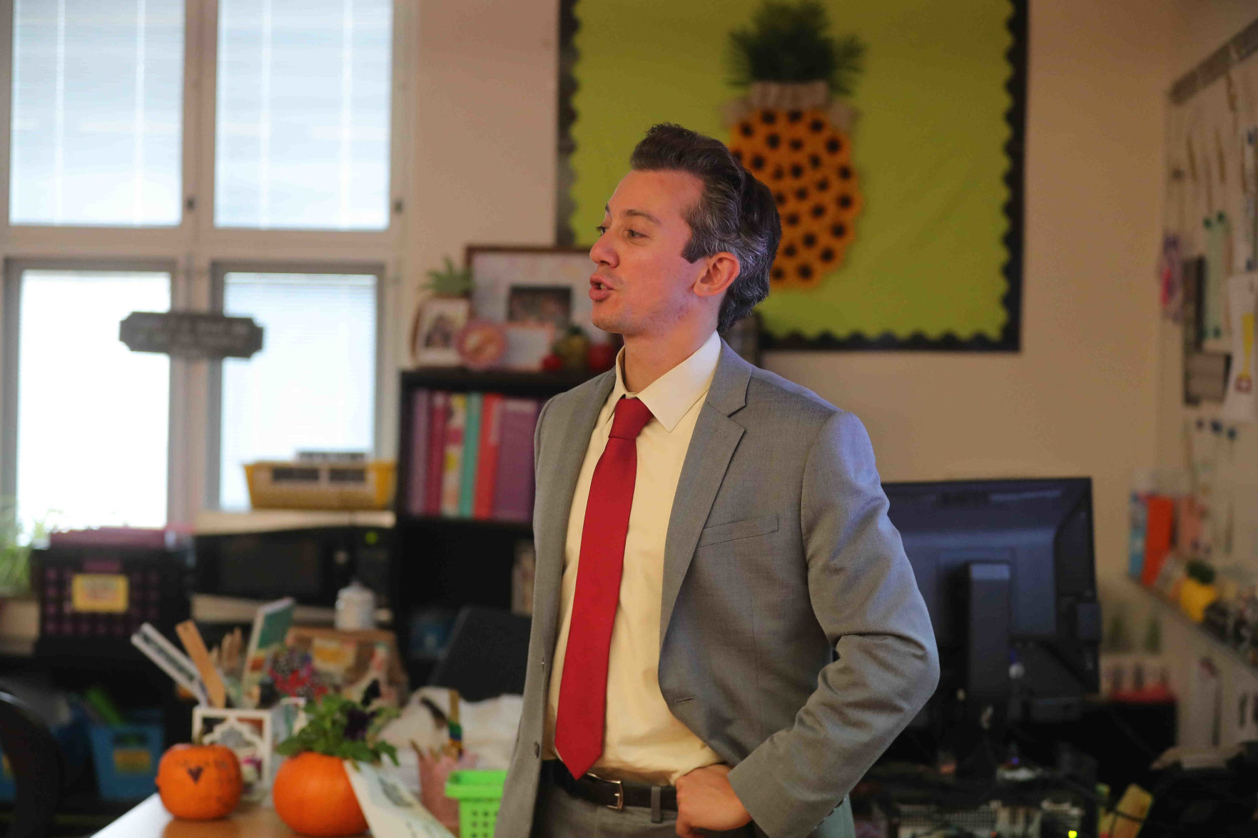 Meteorologist Joe Martucci at EHC Community School